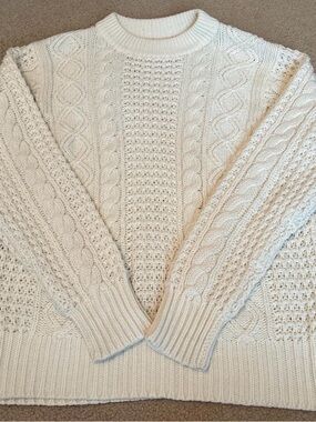 Cream Cable Knit Sweater